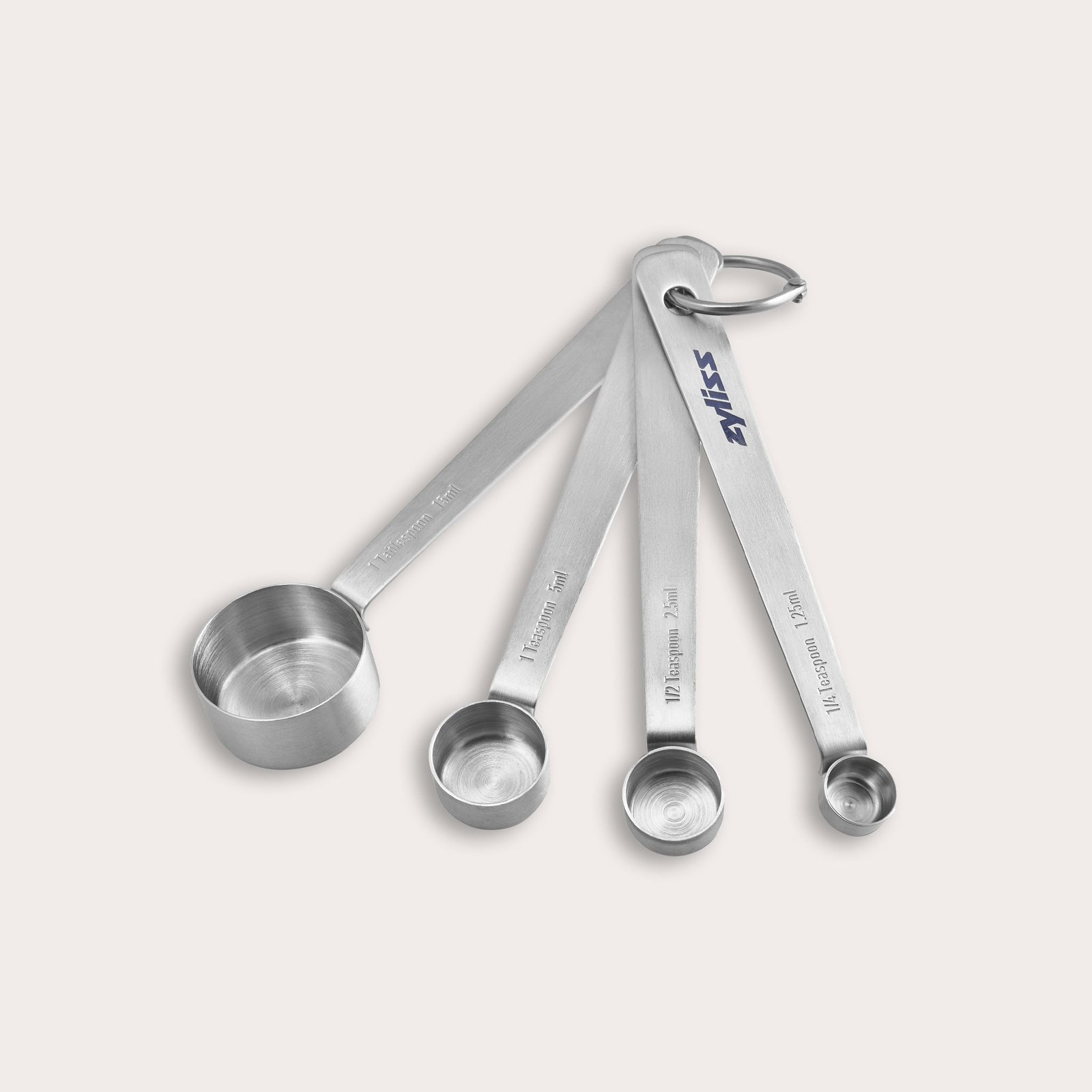 E970055_Zyliss_Measuring-Spoons_Hero-Angle_HR_469ff613-283c-4073-a2ec-05cc5ba37be5 Stainless Steel Measuring Spoons - Image 1